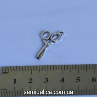 Подвеска "Ножницы", металл 3,0х1,8 см