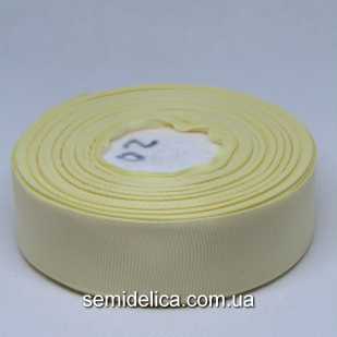 Лента репсовая 2,5 см, молочный