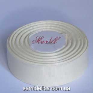 Лента репсовая 2,5 см, кремовый