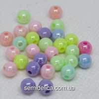 Бусины Жемчуг 6 мм перламутровые, микс