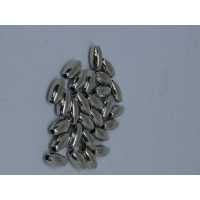 Бусины Жемчуг-рис 8х4 мм, серебро