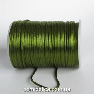 Шнур корсетный 3мм, оливковый