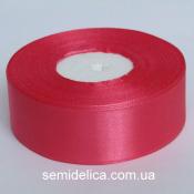 Лента атласная 2,5 см, коралловый