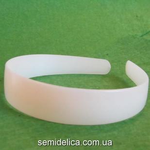 Обруч пластиковый гладкий белый 25 мм