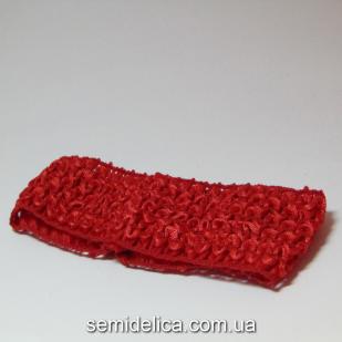 Повязка узкая, 4 см, красный