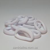 Резинки велюр 4,0 см, белый