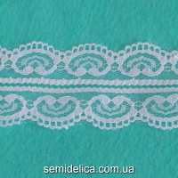 Кружево 4,0 см Сердечко, белый
