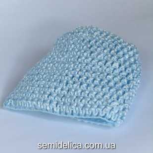 Шапочка сетчатая детская, голубой