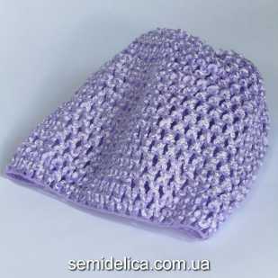 Шапочка сетчатая детская, сиреневый