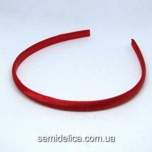 Обруч пластик обтянутый тканью 9 мм, красный