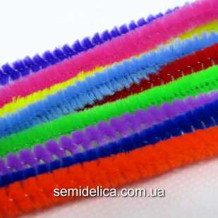 Проволока синельная пушистая микс