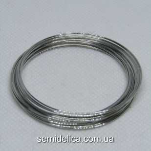Проволока с памятью стальная 50х0,6 мм, серебро