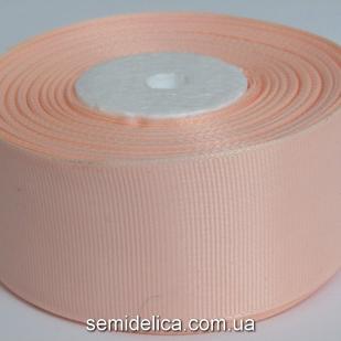 Лента репсовая 4,0 см, персик