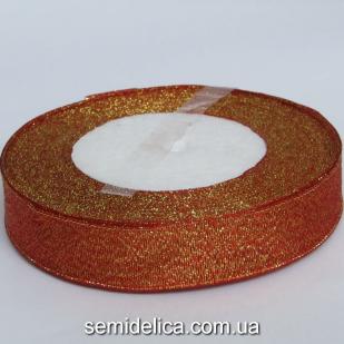 Лента парчевая 2,0 см, красный