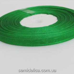 Лента органза 0,6 см, зеленый