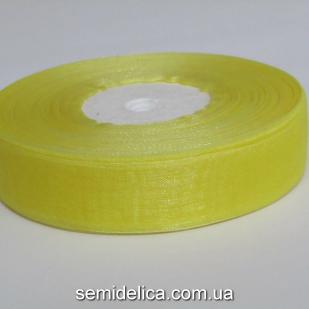 Лента органза 2,0 см, желтый