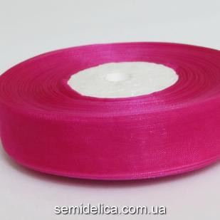 Лента органза 2,0 см, малиновый темный