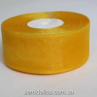 Лента органза 4,0 см, оранжевый