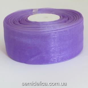Лента органза 4,0 см, сиреневый