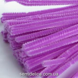 Проволока синельная пушистая сиреневый