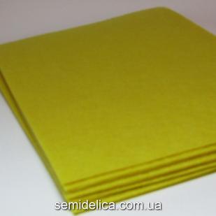 Фетр 1 мм 20х30 желтый