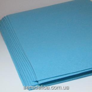 Фетр 1 мм 20х30 голубой