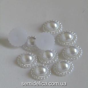 Серединка солнце 15 мм, белый