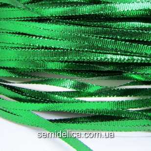 Тесьма-шнур 0,5 см, зеленый