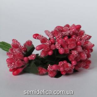 Тычинки на проволоке Незабудка, коралловый